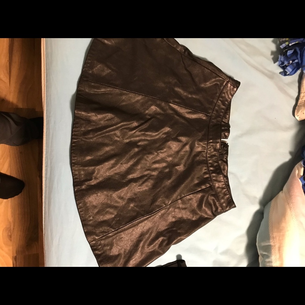 Leather skirt